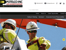 Tablet Screenshot of potelco.net